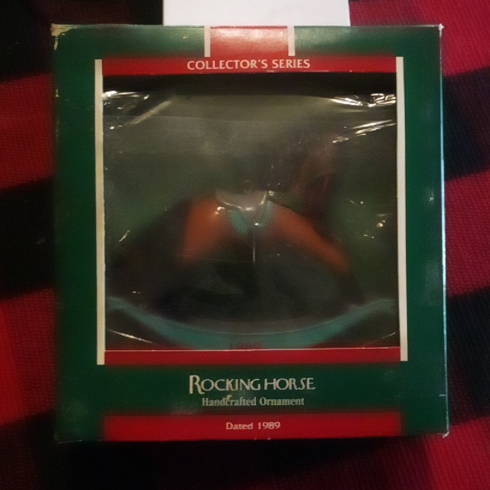 Rocking Horse 1989 Hallmark ornament new in box never displayed